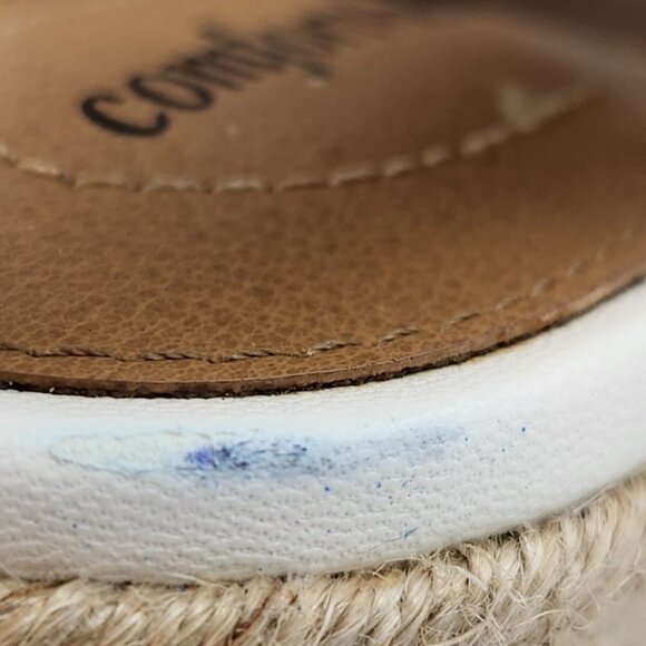 Comfortview 8.5W Espadrilles Karen Sandals White Man Made READ - Picture 8 of 8